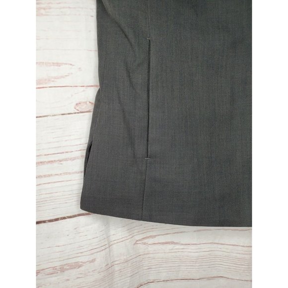 Cintas XS Women Hidden Button Polyester Black Suit Vest With 2 Pockets - Picture 4 of 12